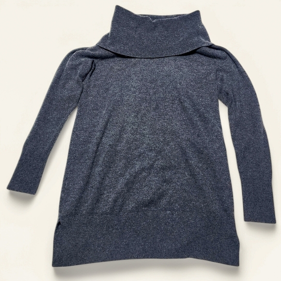 LOFT Dark Grey Turtleneck Tunic Sweater – Size XS - Picture 3 of 6